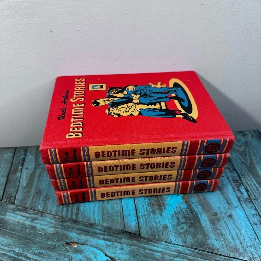 Uncle Arthur's Bedtime Stories, Vol. 1, 2, 3, 4 Vintage 1950s - Picture 2 of 16